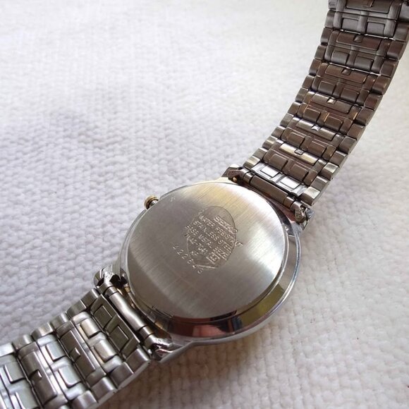 Seiko Quartz 7N42-7041 Two-Tone Day Date 36mm Original Bracelet Japan Working - Picture 3 of 7